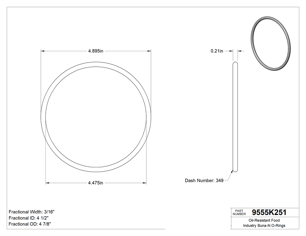 Technical drawing - 9555K251